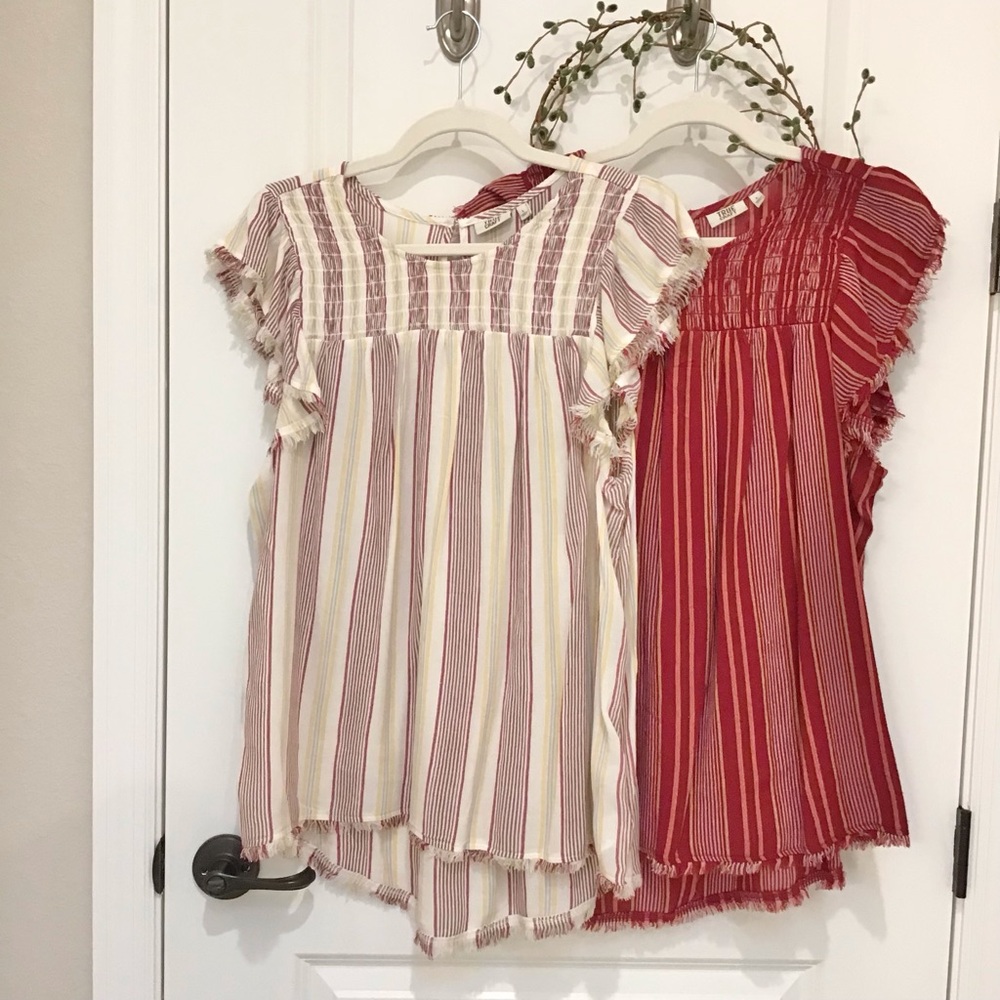 True Craft Bundle of 2 Smocked Tops Size L, EUC